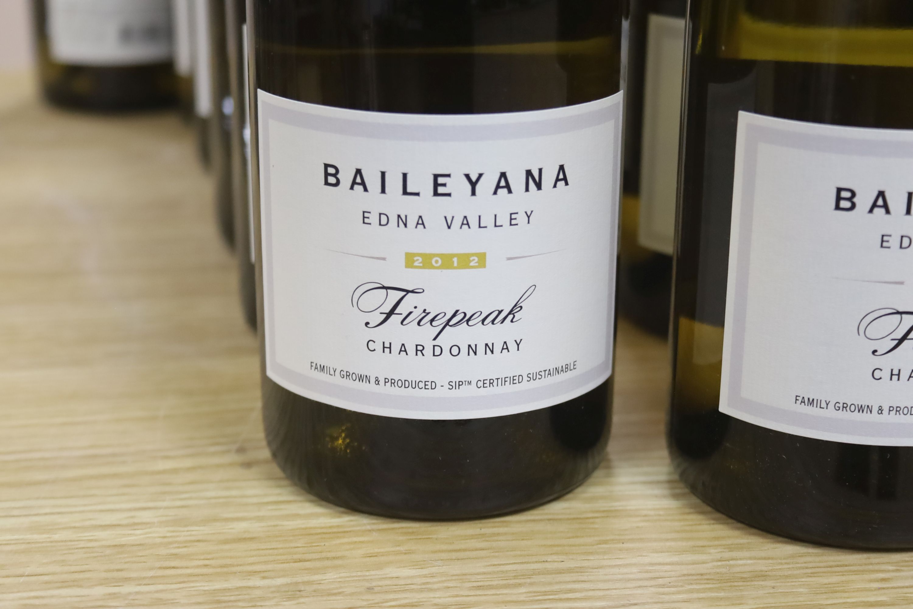 Twelve bottles of Baileyana Firepeak Vineyard Chardonnay-Edna Valley, 2012, 75cl